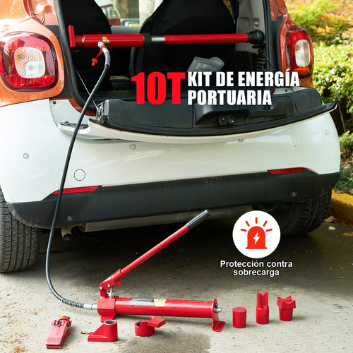 Foto 7 | Porta Power Kit Gato Hidraulico 10 Toneladas Portátil