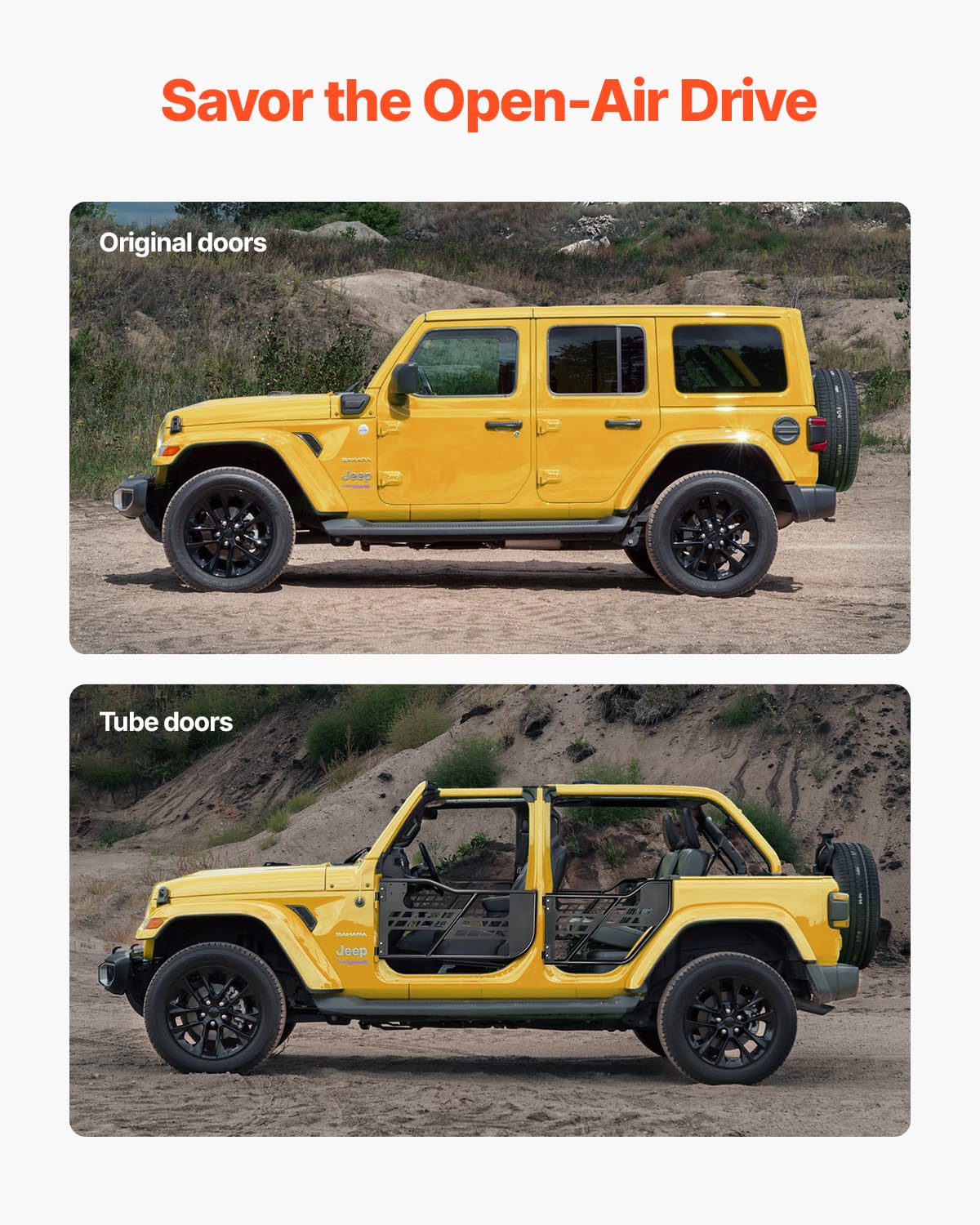 Foto 7 pulgar | Puertas Jeep Tube Vevor Hunting Style De 4 Puertas Para Wrangler Jl - Venta Internacional.