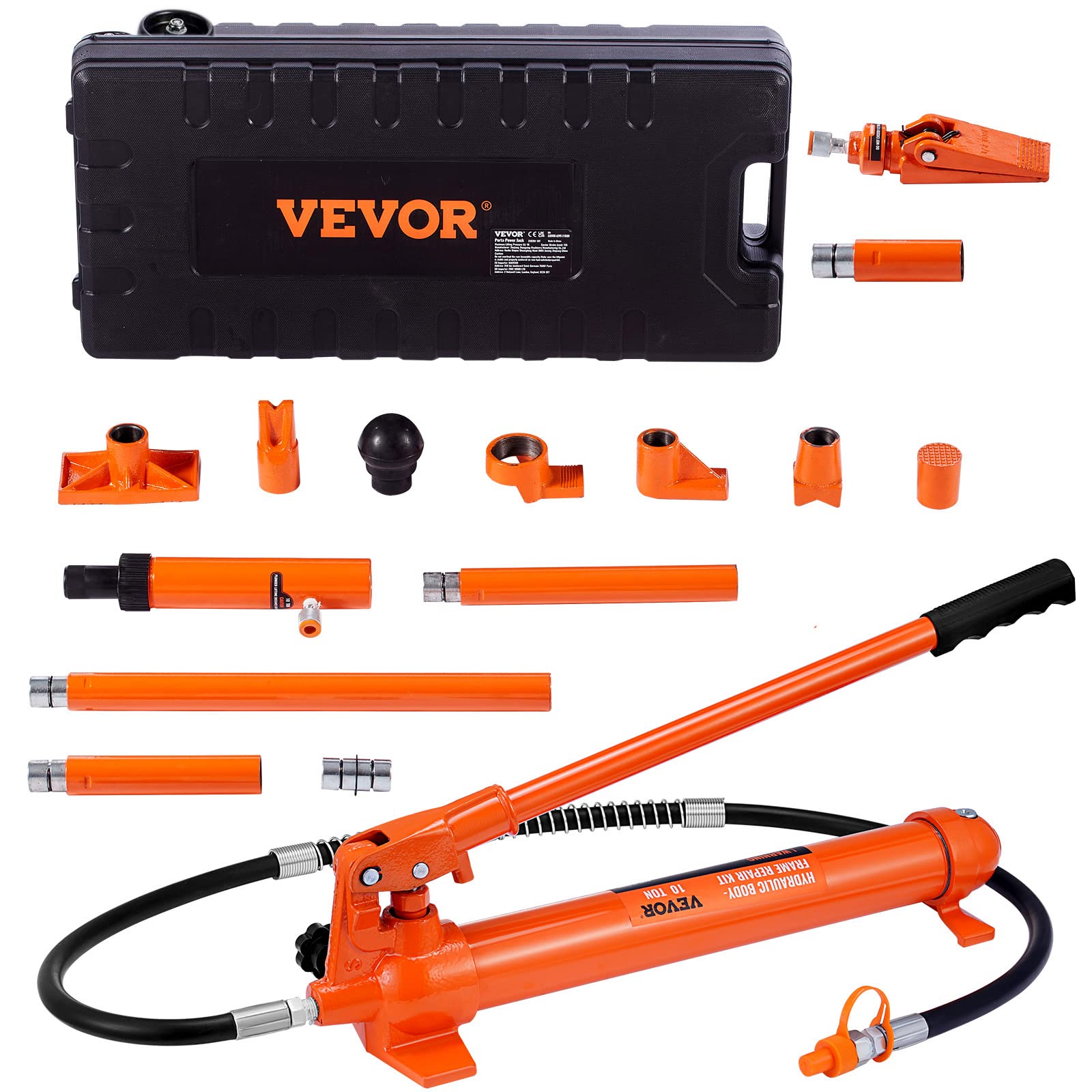 Conector De Coche Porta Power Kit Vevor Con Bomba De Ariete Hidráulica De 10 Toneladas - Venta Internacional.