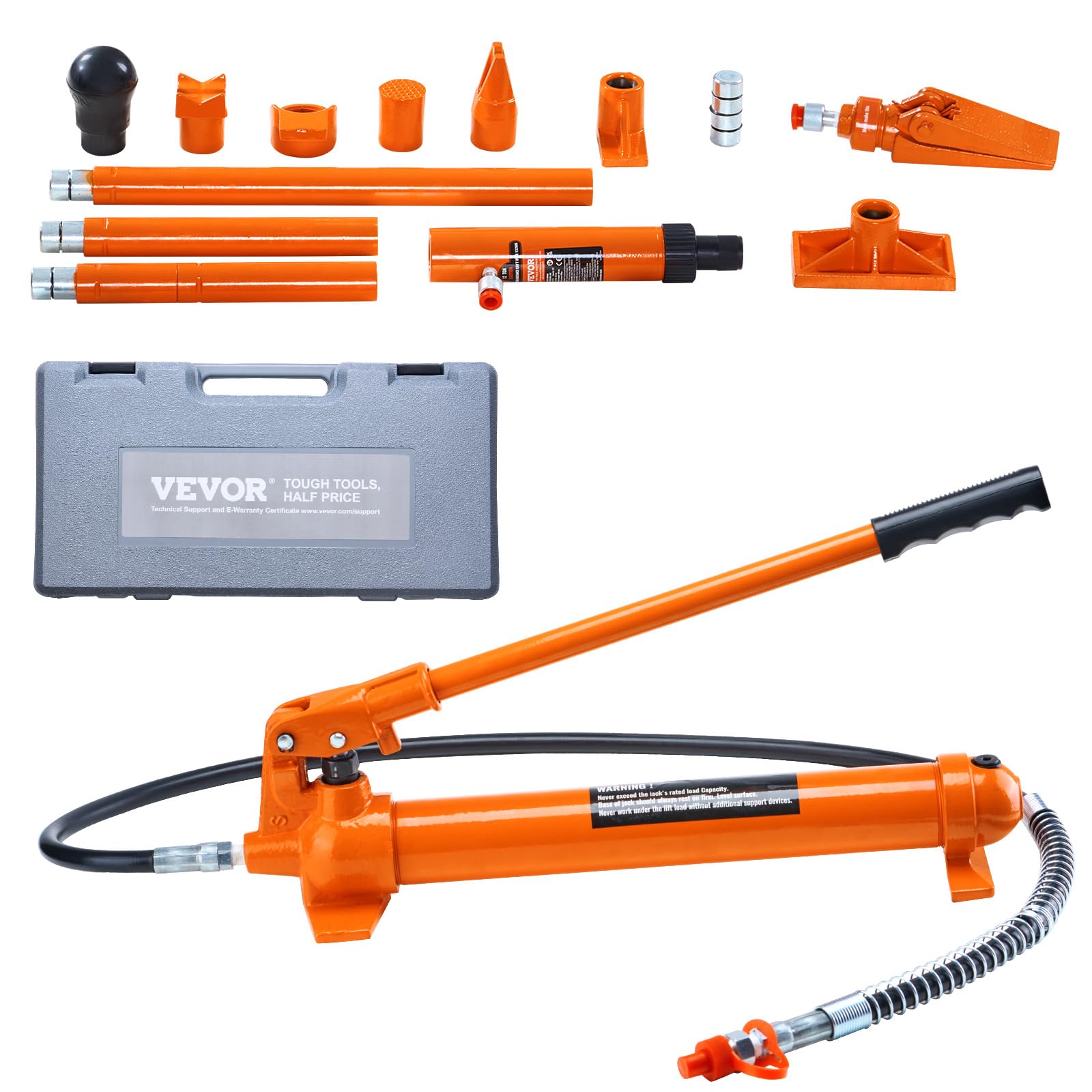 Foto 2 pulgar | Manguera De Aceite Porta Power Kit Vevor Con Conector Hidráulico De 12 Toneladas Y 1,4 M - Venta Internacional.