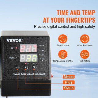 Foto 4 | Máquina De Prensado En Caliente Vevor 8 En 1, Combinación De 12 X 15 Para Camiseta - Venta Internacional.