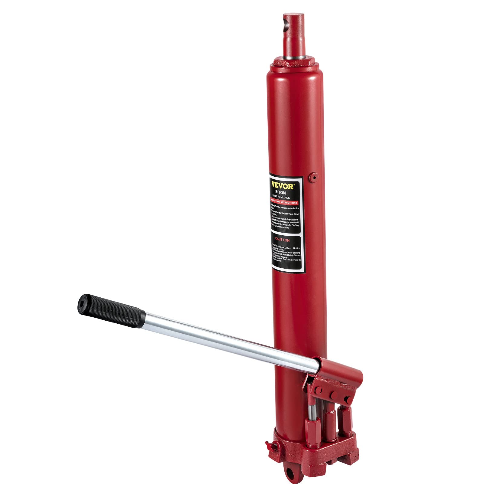 Jack Vevor Hidráulico De Ariete Largo 8t/8000 Kg Con Bomba De Doble Pistón - Venta Internacional.