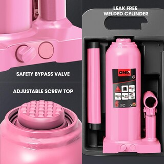 Foto 4 | Botella Hidráulica Jack Dna Motoring De 6 Toneladas/6.000 Kg, Color Rosa - Venta Internacional.