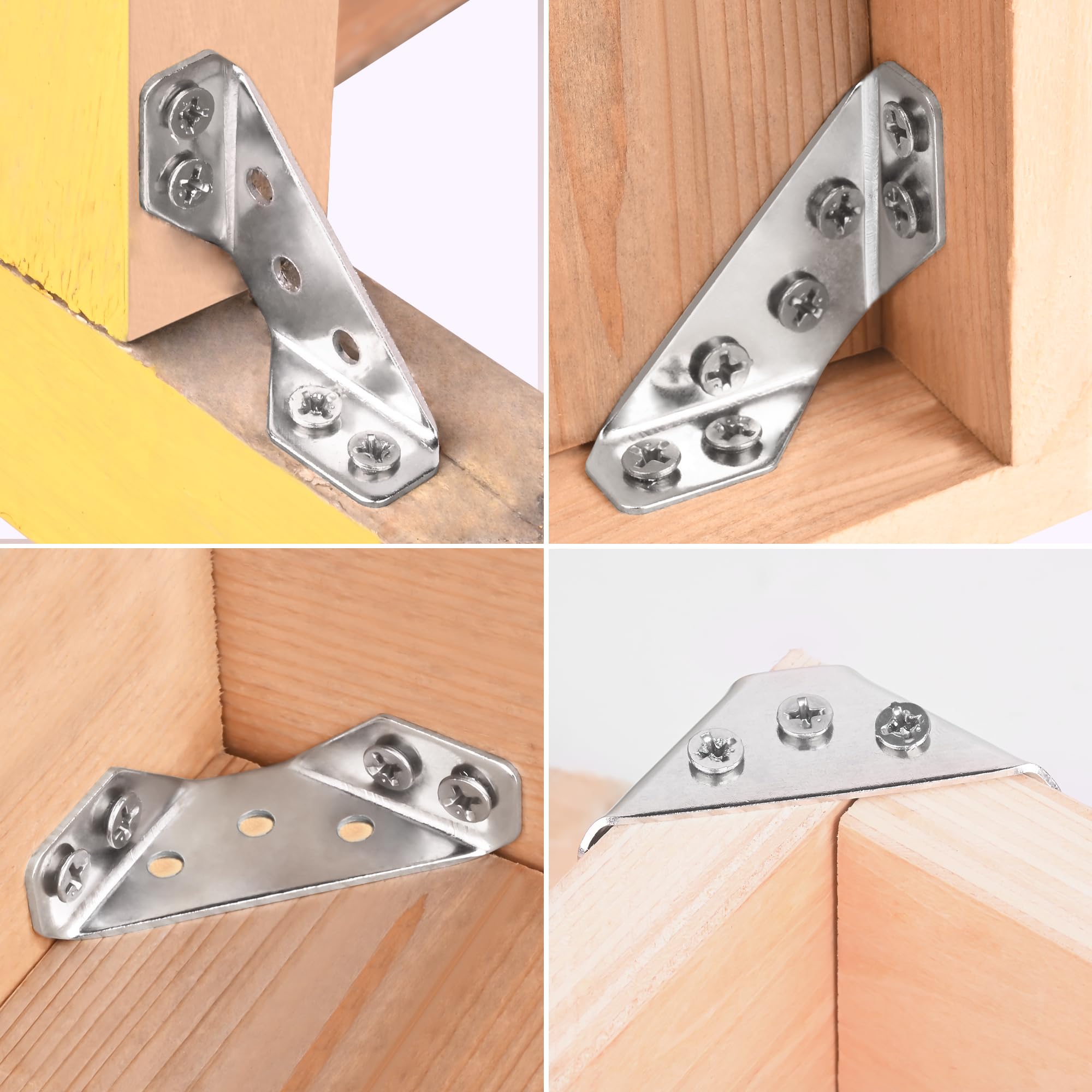 Foto 5 | Conectores De Esquina Plusroc Universales De Acero Inoxidable X24 - Venta Internacional.