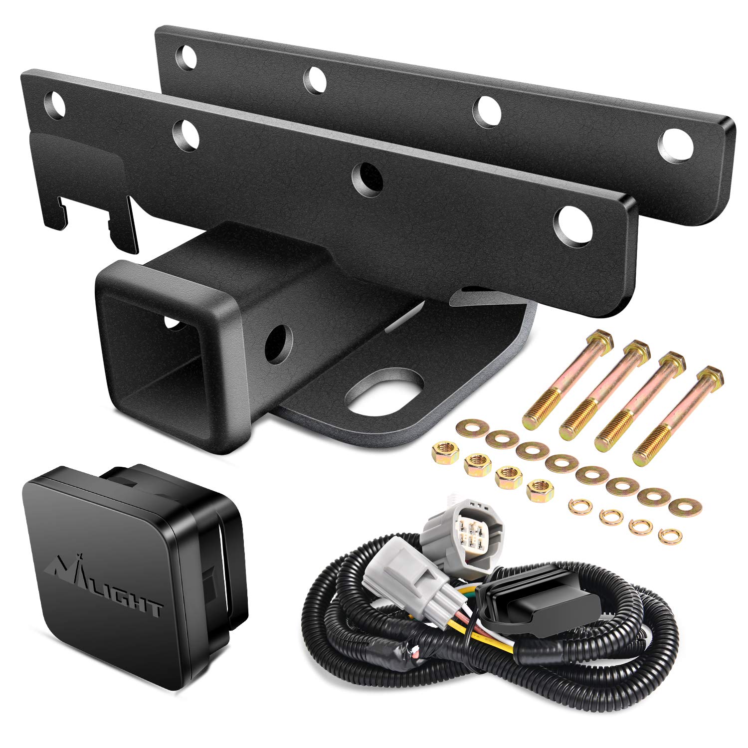 Kit Receptor De Enganche De Remolque Nilight Jk-61a Para Jeep Wrangler Jk 2007-2018 - Venta Internacional.