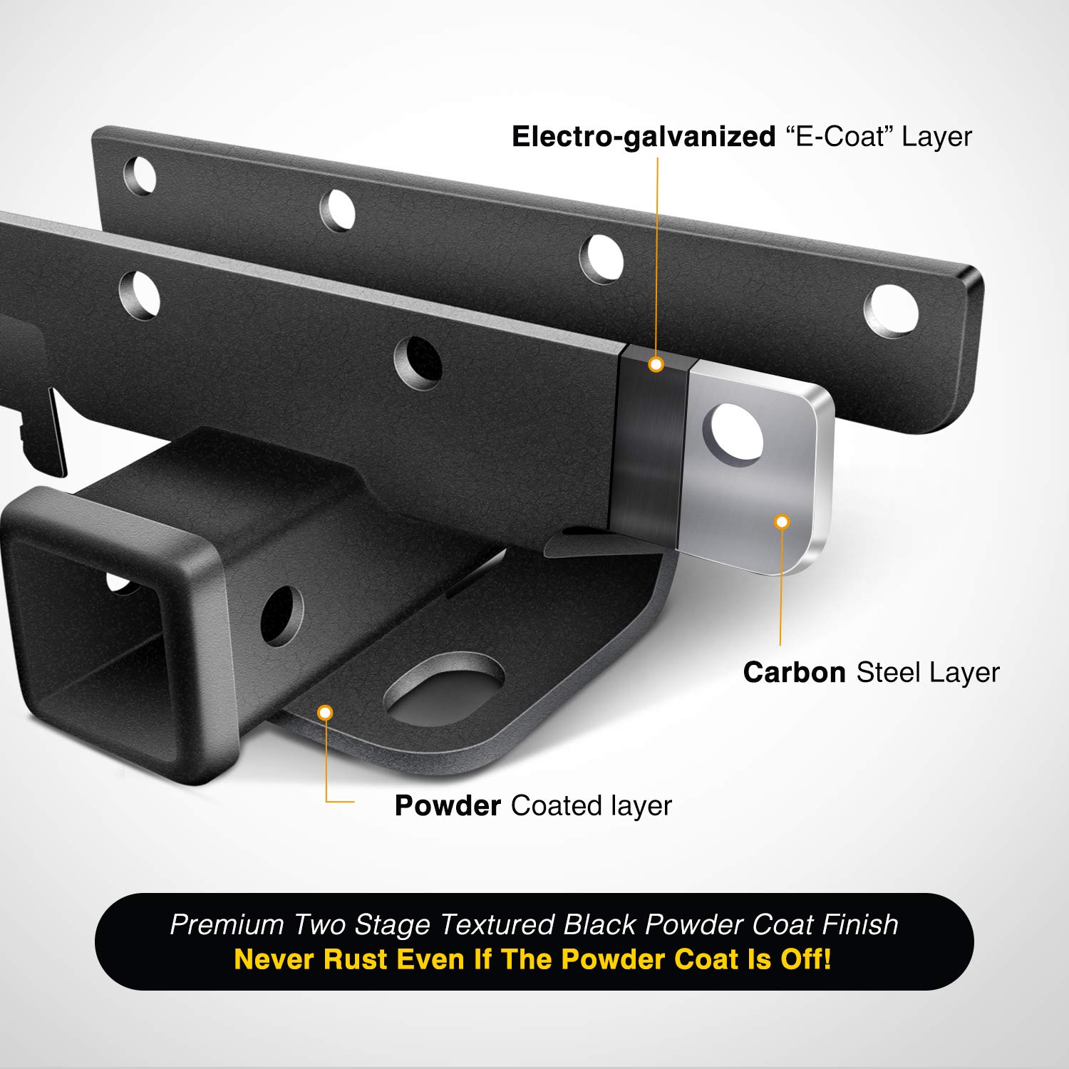 Foto 4 pulgar | Kit Receptor De Enganche De Remolque Nilight Jk-61a Para Jeep Wrangler Jk 2007-2018 - Venta Internacional.