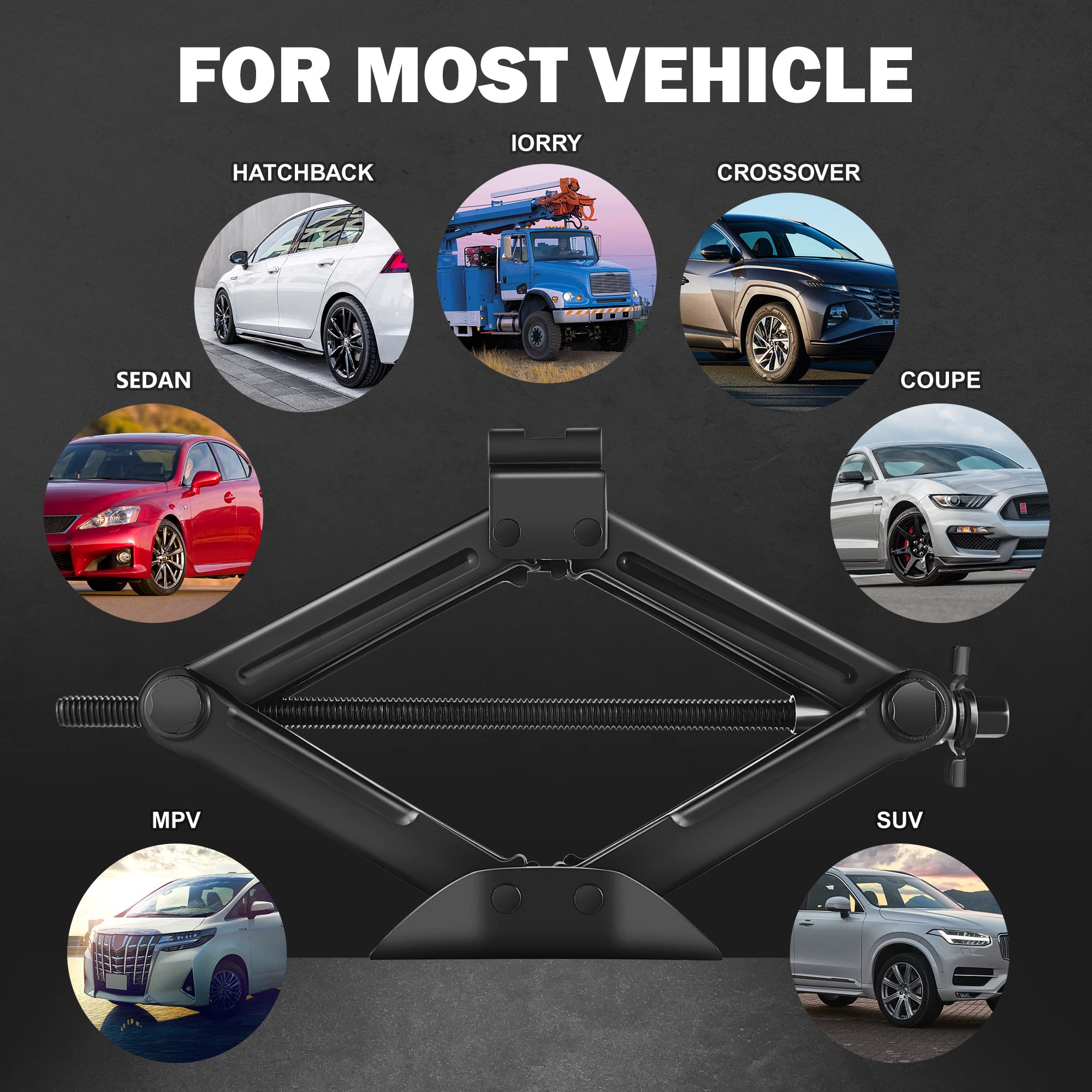 Foto 7 | Elevador De Tijera Jack Dna Motoring De 2 Toneladas Para La Mayoría De Los Coches - Venta Internacional.