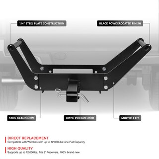 Foto 2 | Placa De Montaje De Cabrestante Dna Motoring Cradle Para 2 Enganches De Clase Iv - Venta Internacional.