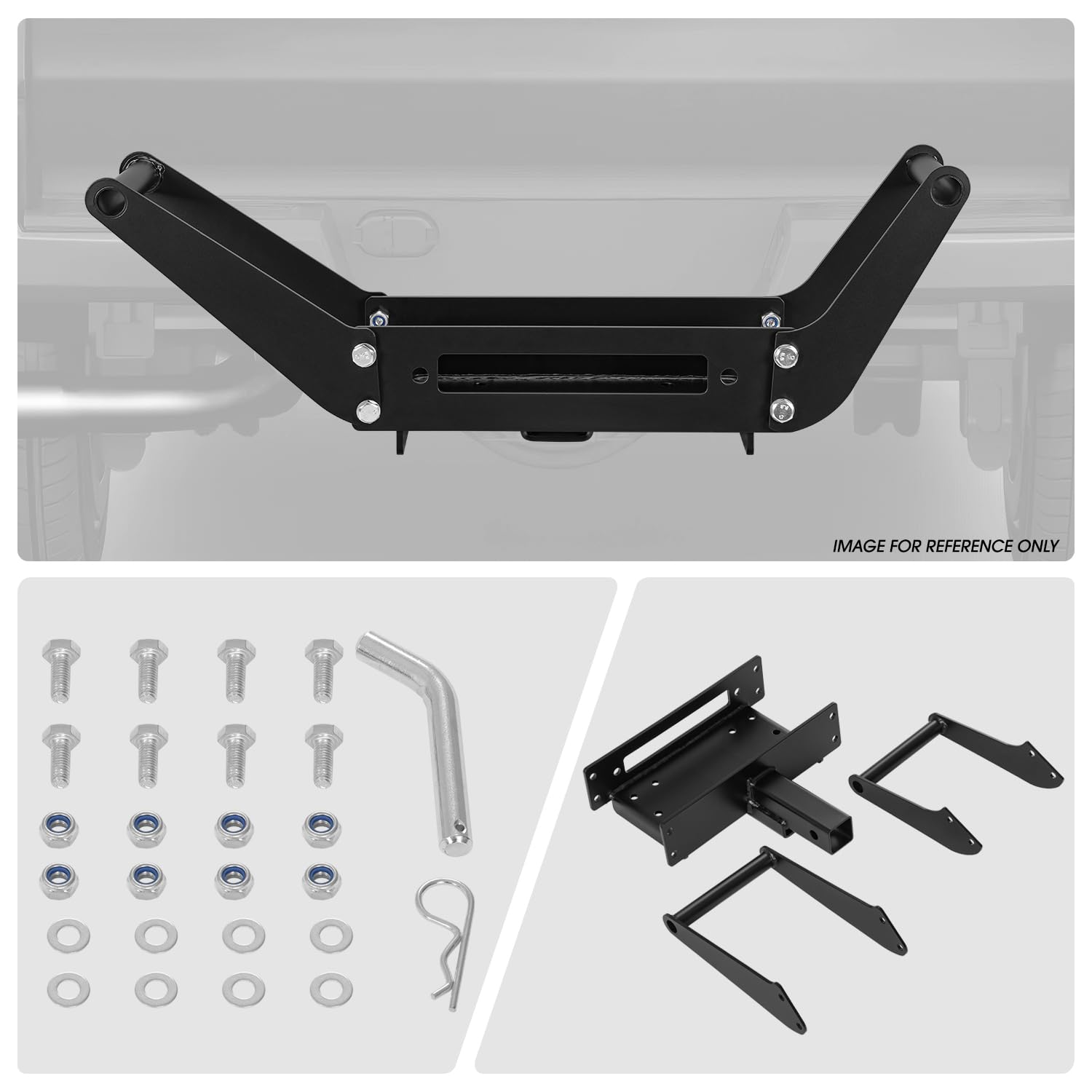 Foto 5 | Placa De Montaje De Cabrestante Dna Motoring Cradle Para 2 Enganches De Clase Iv - Venta Internacional.