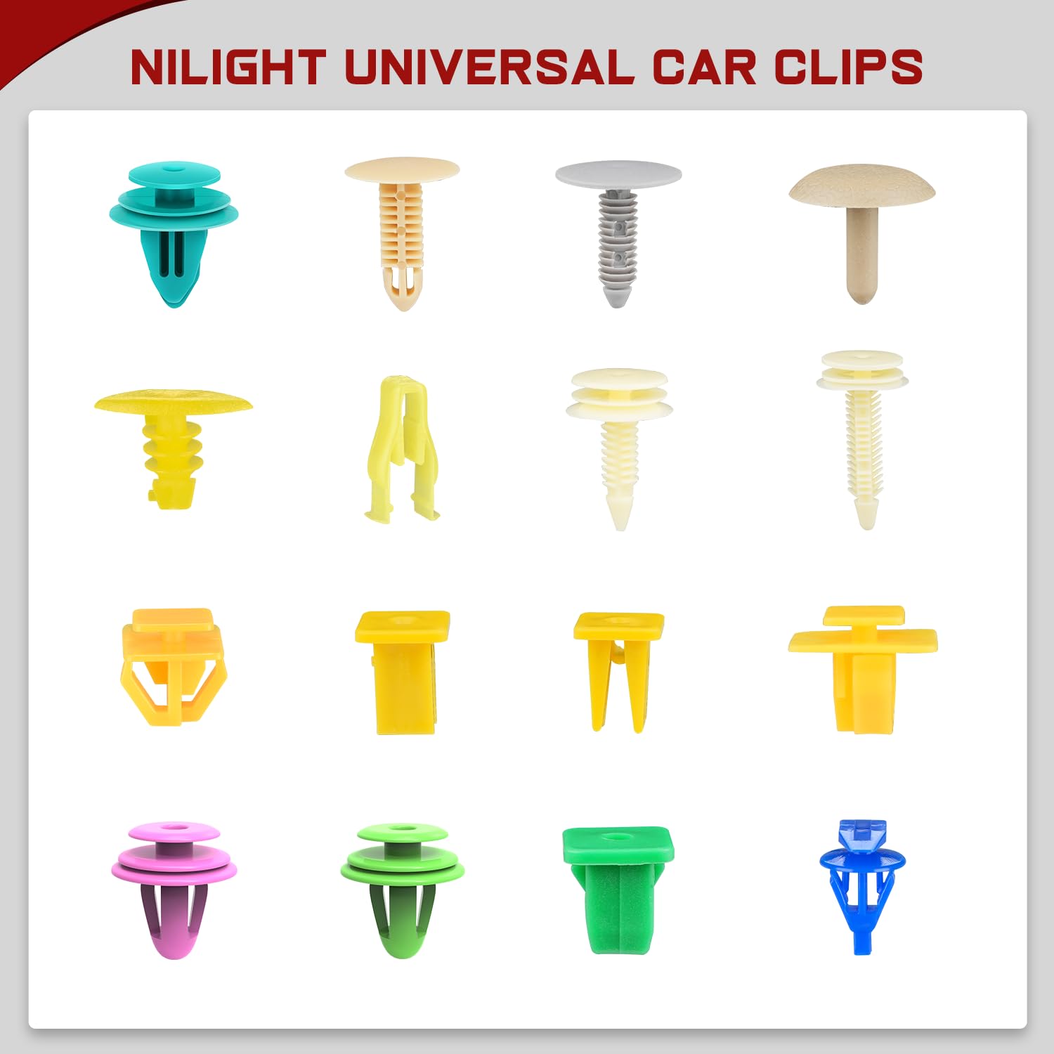 Foto 4 pulgar | Juego De Clips De Coche Nilight, 501 Unidades, Universales, Para Gm Ford Toyota - Venta Internacional.