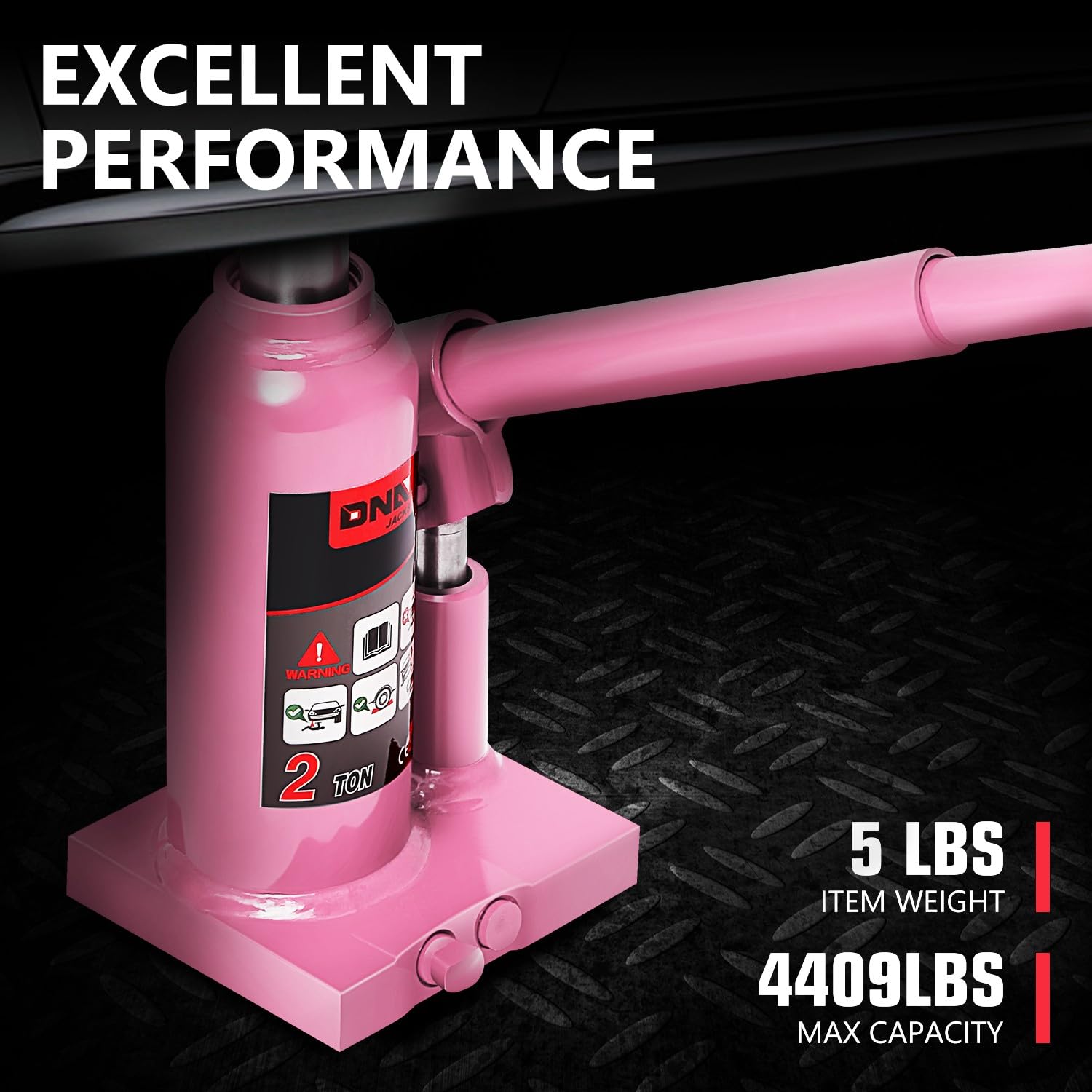 Foto 4 | Botella Hidráulica Jack Dna Motoring 2 Toneladas/2.000 Kg Rosa - Venta Internacional.