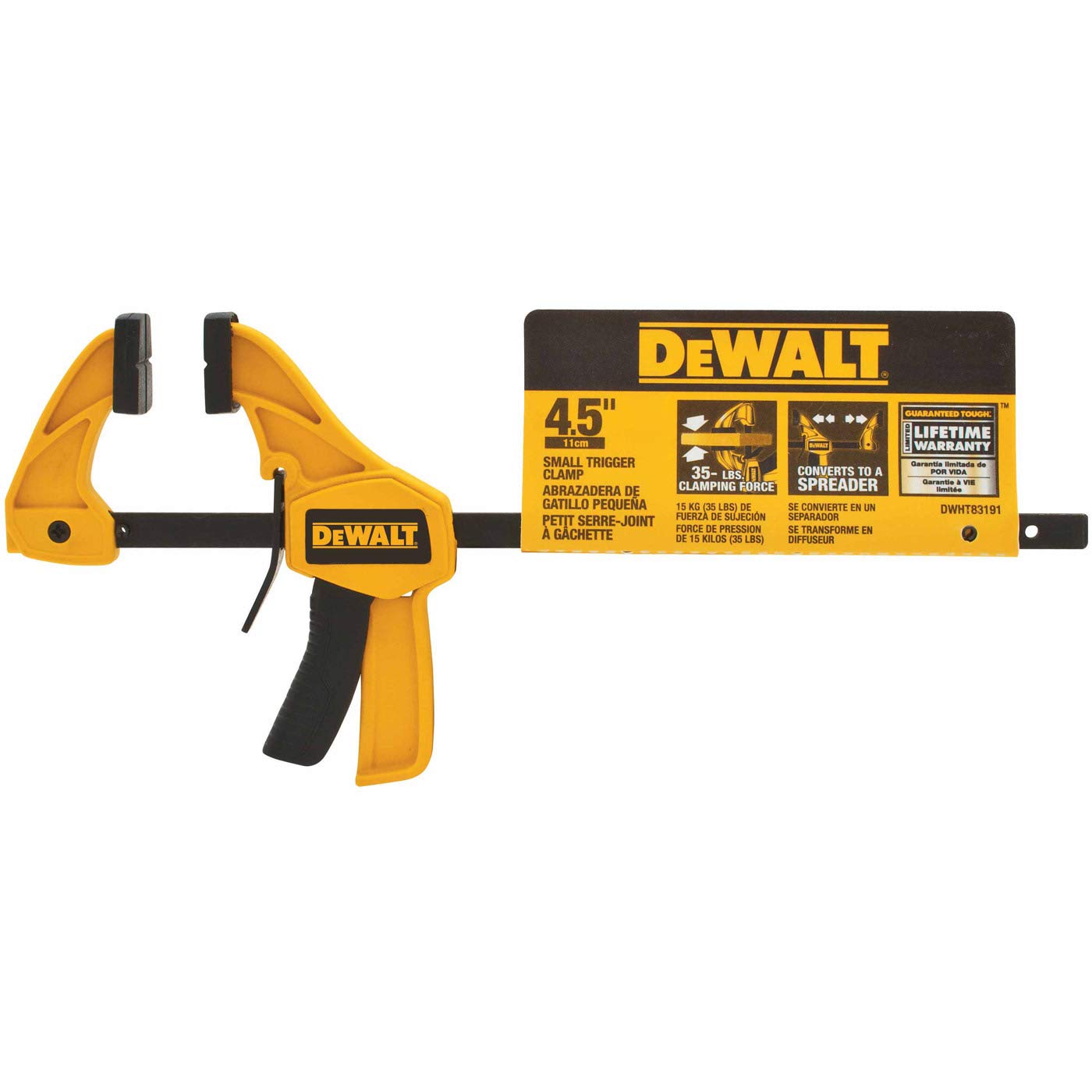 Foto 4 pulgar | Pinza De Gatillo Dewalt Dwht83191, 11,4 Cm, Pequeña - Venta Internacional.