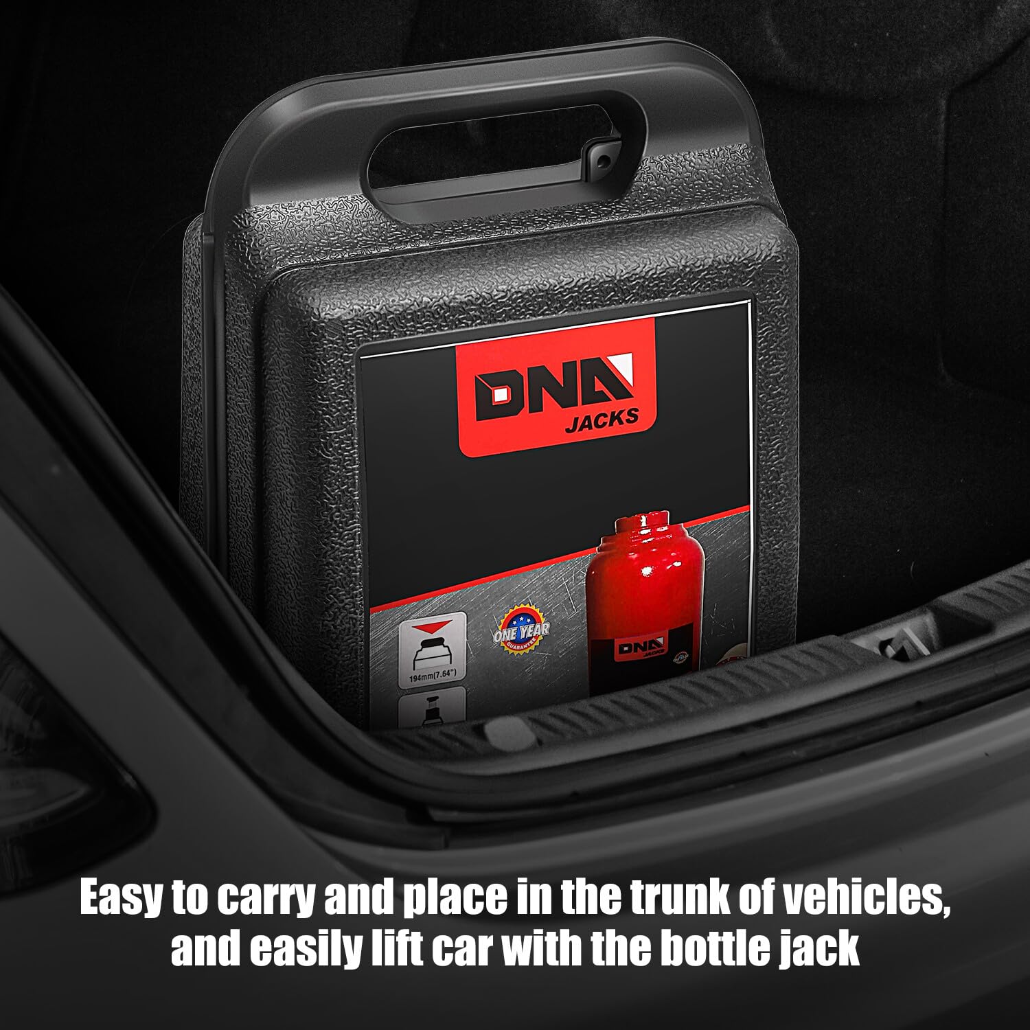 Foto 7 | Botella Hidráulica Jack Dna Motoring 3 Toneladas/3000 Kg Roja - Venta Internacional.
