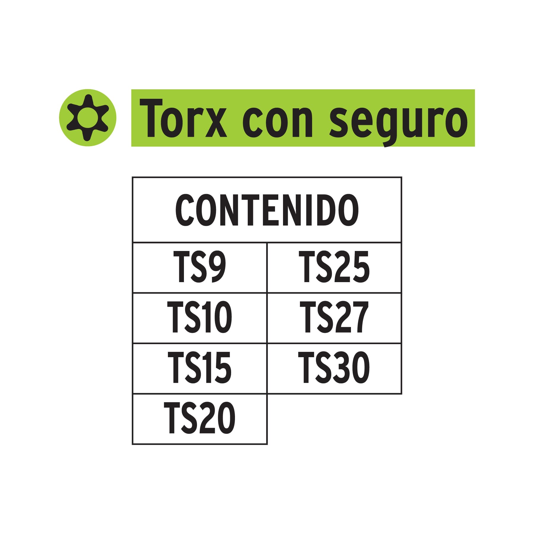 Foto 2 | Juego de 7 Puntas Torx Largo Truper color Anaranjado con Seguro 1p en Organizador