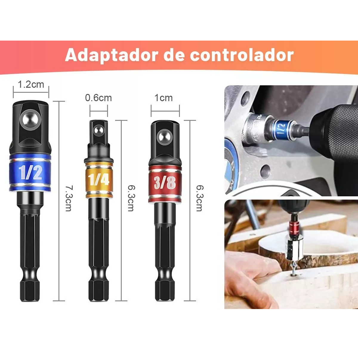 Foto 3 pulgar | Kit de Extensión Adaptador Taladro 33pzs Eo Safe Imports Esi-8227 Multicolor