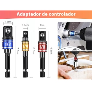 Foto 2 | Kit de Extensión Adaptador Taladro 33pzs Eo Safe Imports Esi-8227 Multicolor