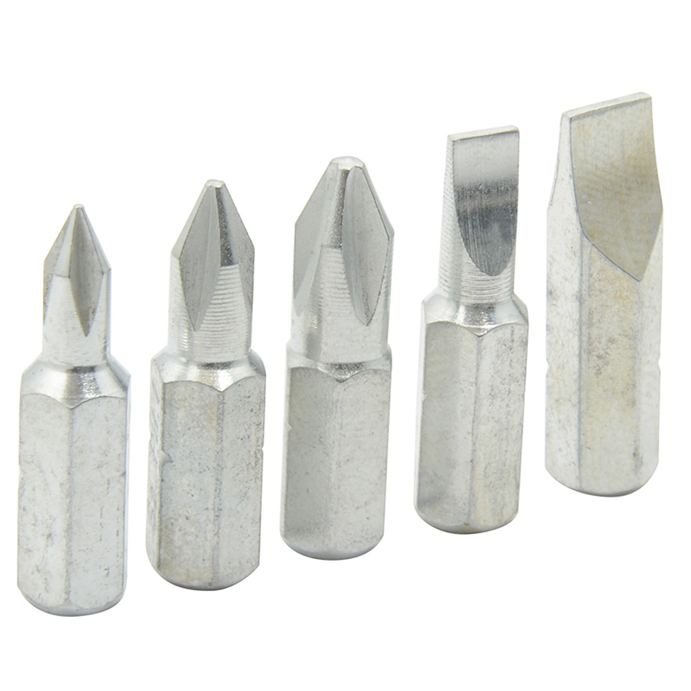 Juego De Puntas Phillips Y Planas De 1'' Hexágono De 1/4'', 5 Piezas Surtek