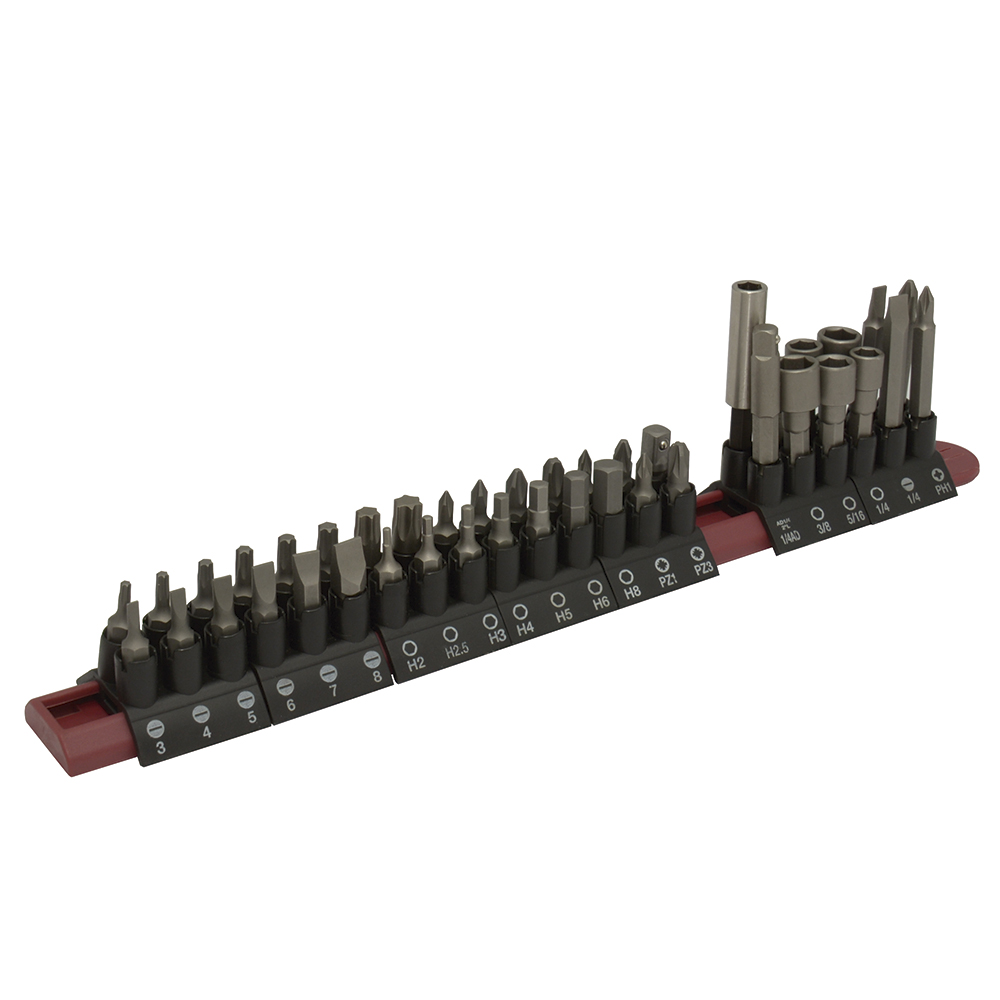 Juego Combinado De Puntas Hexágono De 1/4'' Con Adaptador Magnético, 42 Piezas Urrea