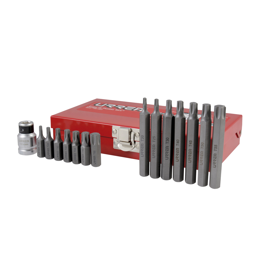 Foto 1 | Juego De Puntas Torx Hexágono De 3/8'' Con Adaptador, 15 Piezas Urrea