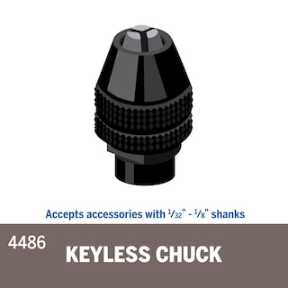 Foto 2 | Chuck Dremel 4486 Sin Llave Para Herramienta Rotativa Con Vástago De 0,8 Mm A 3,2 Mm - Venta Internacional.
