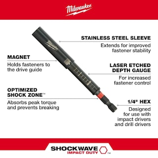 Foto 3 | Juego De Guías De Accionamiento Magnético De 3 Piezas Milwaukee - Venta Internacional.