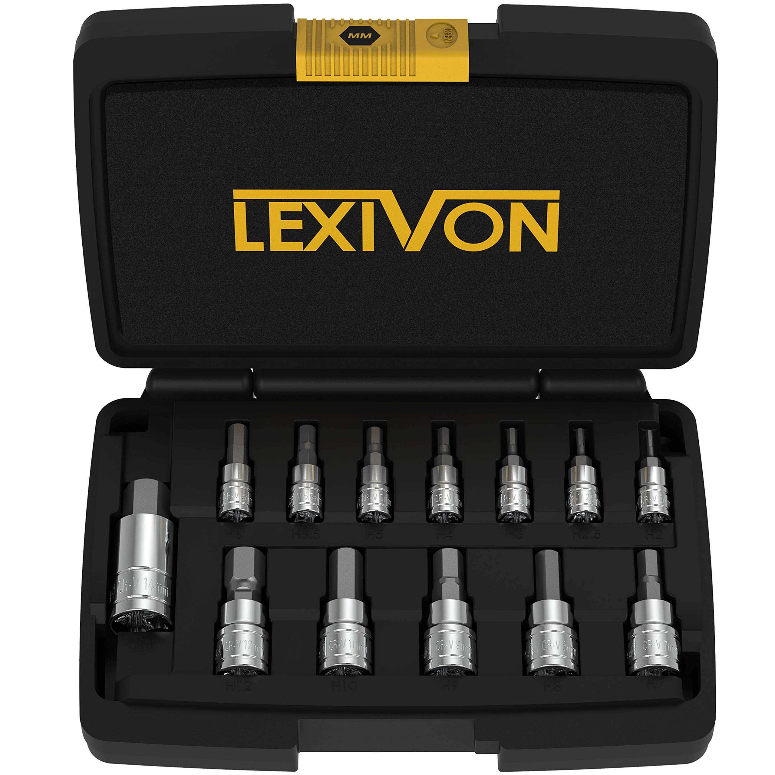 Foto 2 pulgar | Juego De Enchufes Lexivon Hex Bit De 13 Piezas Métricas De 2 A 14 Mm Lx-141 - Venta Internacional.