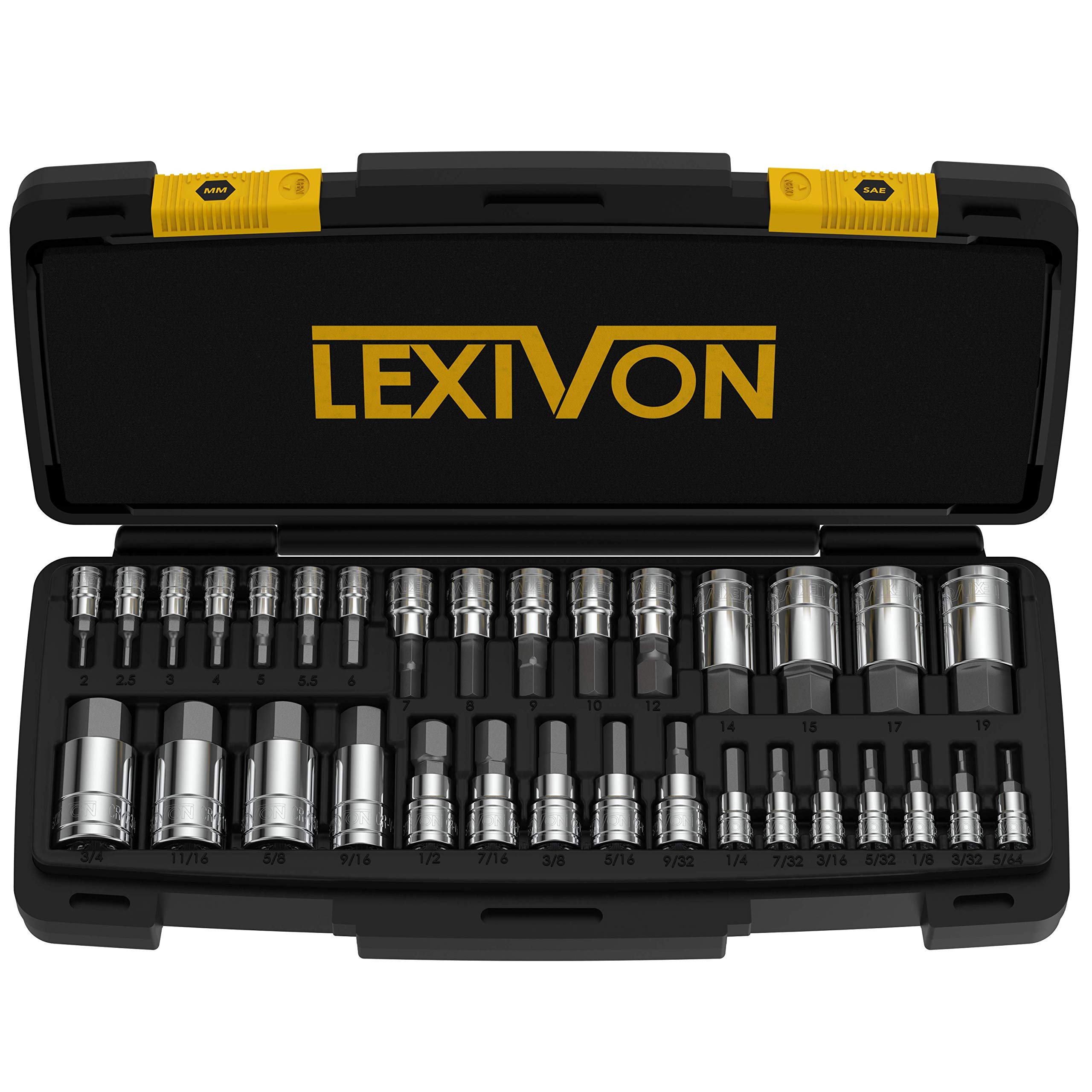 Foto 2 pulgar | Juego De Conectores Con Brocas Hexagonales Lexivon Master Lx-144, 32 Piezas, Sae Metric - Venta Internacional.
