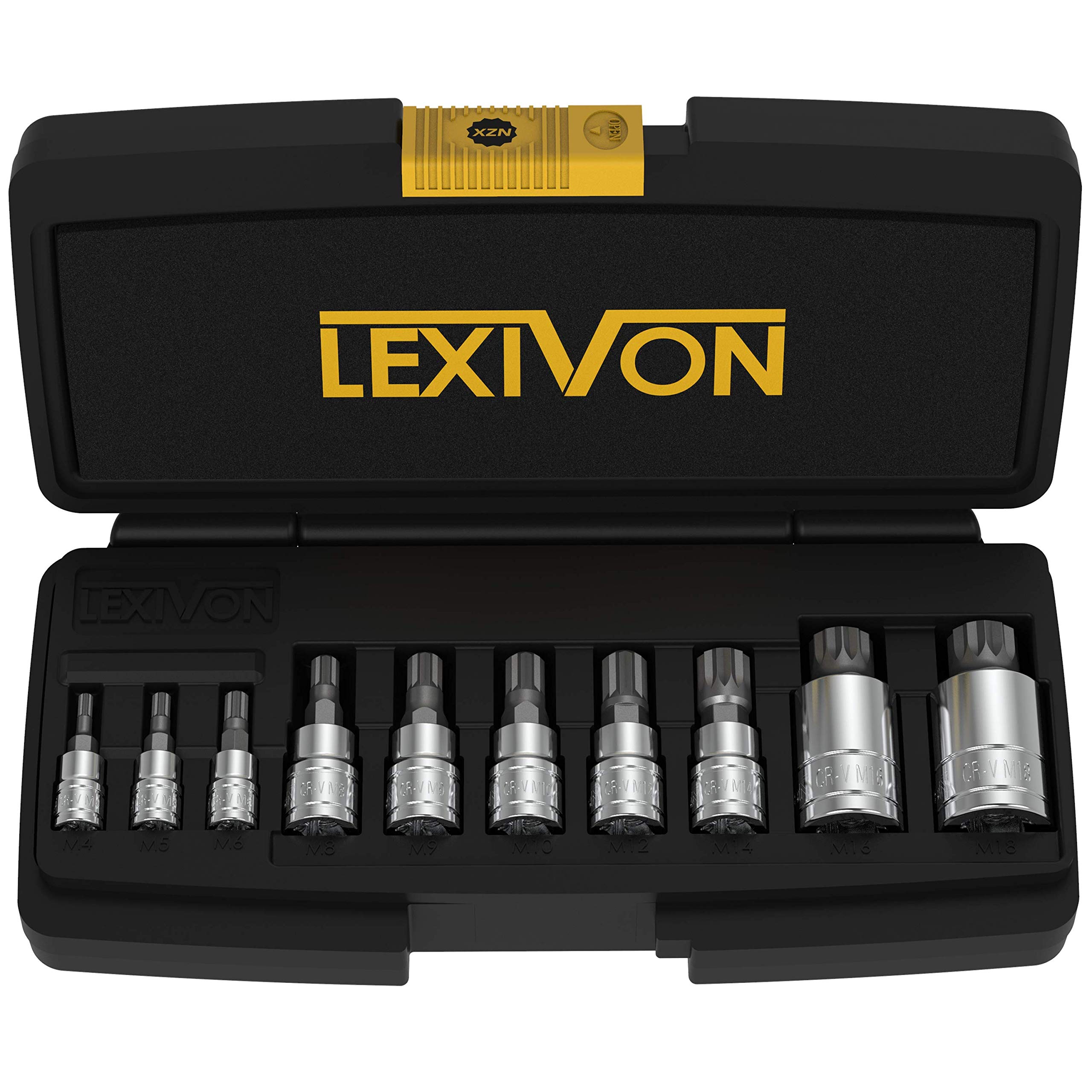 Foto 1 | Juego De Enchufes Lexivon Xzn Con Triple Ranura Cuadrada, 10 Piezas, Lx-145 - Venta Internacional.