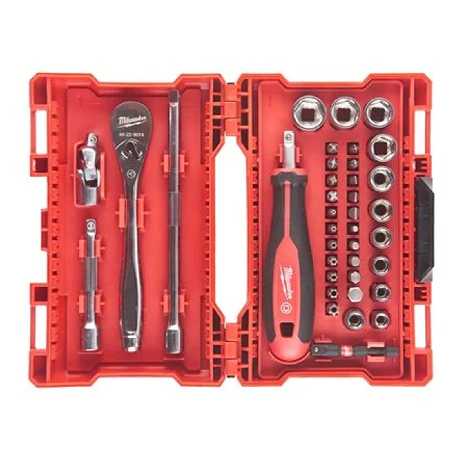 Juego de Trinquetes Casquillos Y Brocas Milwaukee De 1/4 Pulgadas 38 Piezas - Venta Internacional