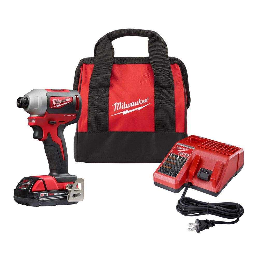 Foto 2 pulgar | Destornillador de Impacto Hexagonal Inalámbrico Milwaukee M18 2850-21p 2ah - Venta Internacional