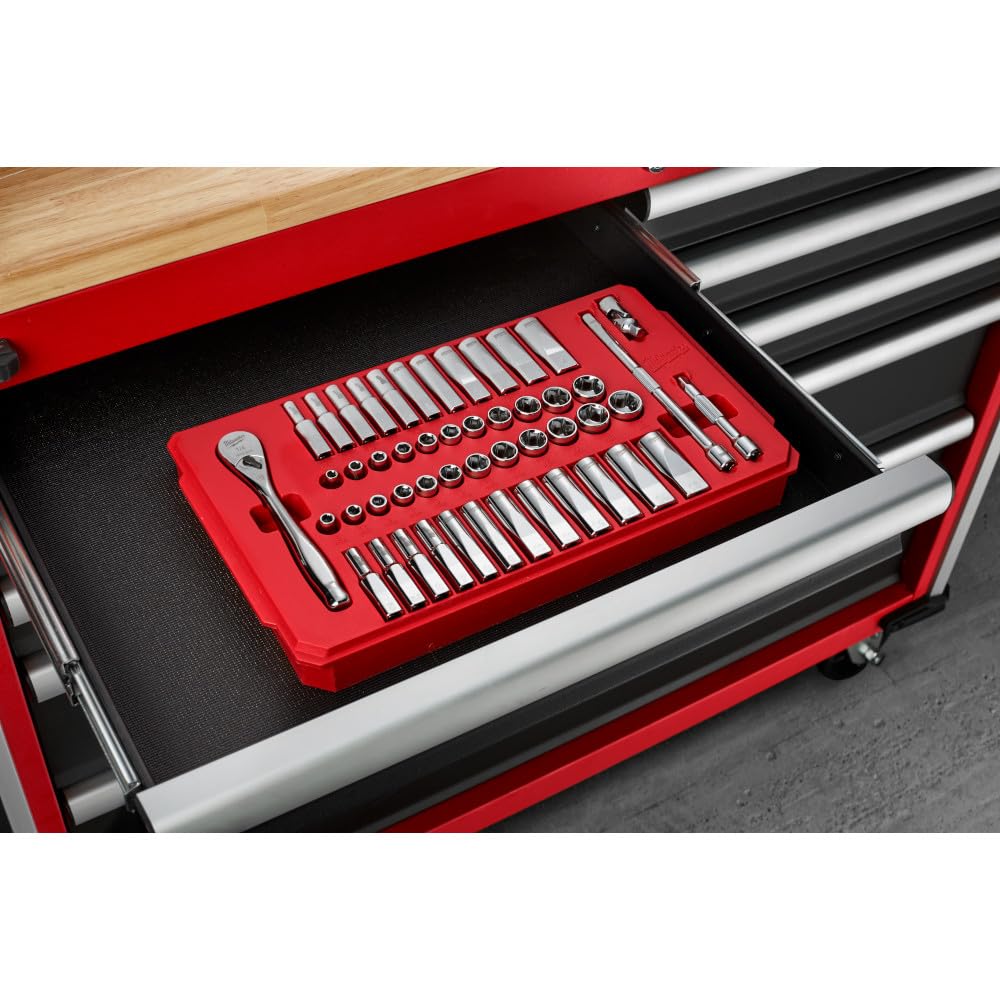 Foto 4 pulgar | Set de Trinquete y Enchufe Milwaukee Mlw48-22-9004 1/4 Pulgadas - Venta Internacional.