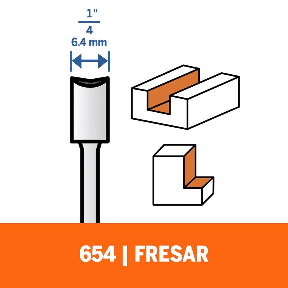 Foto 8 | Juego De Puntas 692 P/router Dremel 6 Piezas Cortar Rebajar