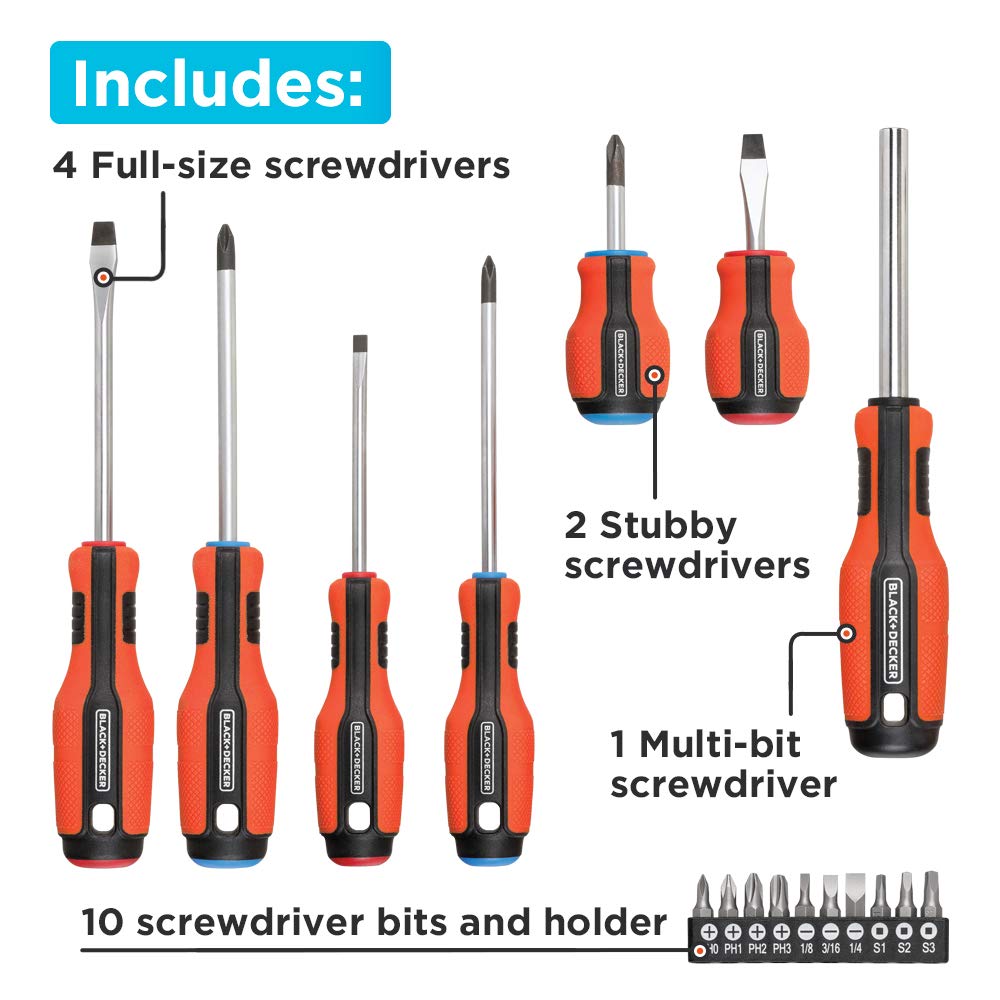 Foto 3 pulgar | Juego De Destornilladores Magnéticos Black+decker De 17 Piezas (bdht65003) - Venta Internacional.
