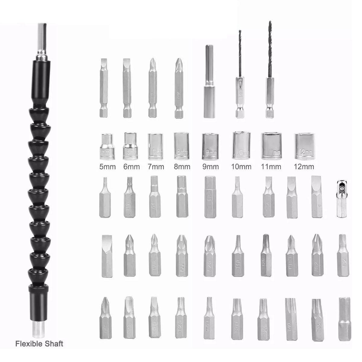 Foto 4 pulgar | Language Set 47pcs Juego De Destornilladores Eléctricos (negro) Eo Safe Imports Esi-4058-1 Negro