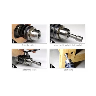 Foto 2 | Dados Puntas Allen Hexagonal 1/4 Adaptador Taladro Eo Safe Imports Esi-13101 Plata