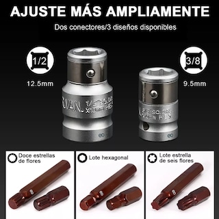 Foto 2 | Language Puntas Bristol, Torx Y Hexagonales Con Adaptador, 40 Piezas Eo Safe Imports Esi-9283-1 Multicolor