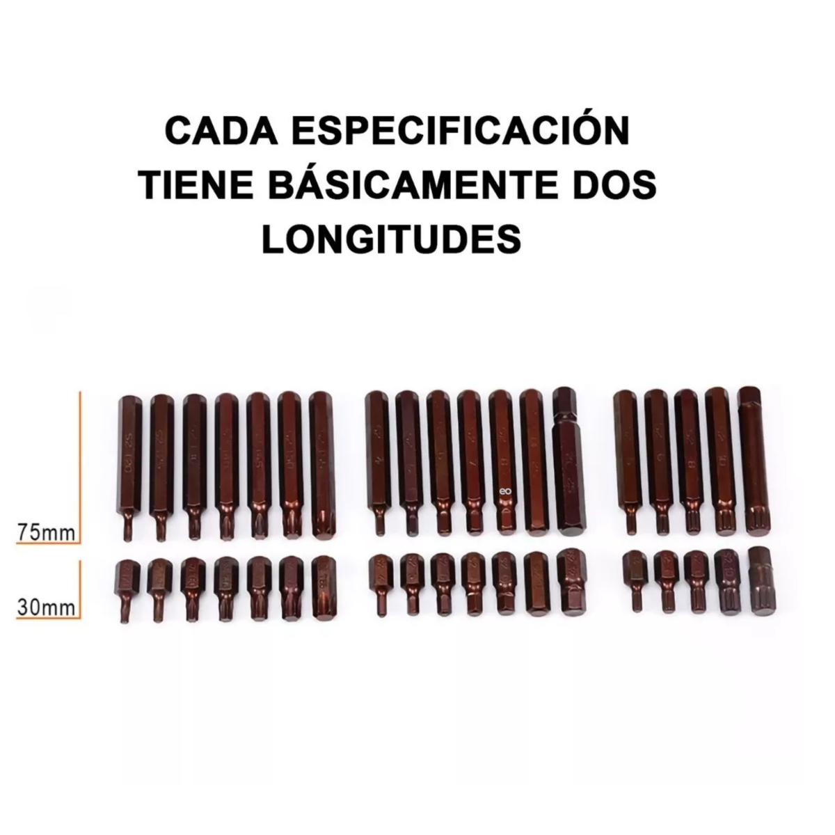 Foto 3 | Language Puntas Bristol, Torx Y Hexagonales Con Adaptador, 40 Piezas Eo Safe Imports Esi-9283-1 Multicolor