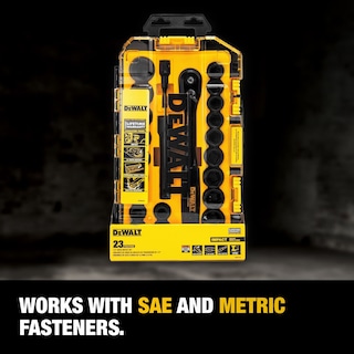 Foto 3 | Juego De Enchufes De Impacto Dewalt Dwmt74739, 23 Piezas, 1/2 Drive - Venta Internacional.
