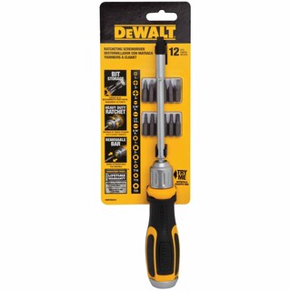 Foto 3 | Destornillador Dewalt Ratcheting Con Almacenamiento De 12 Puntas - Venta Internacional.