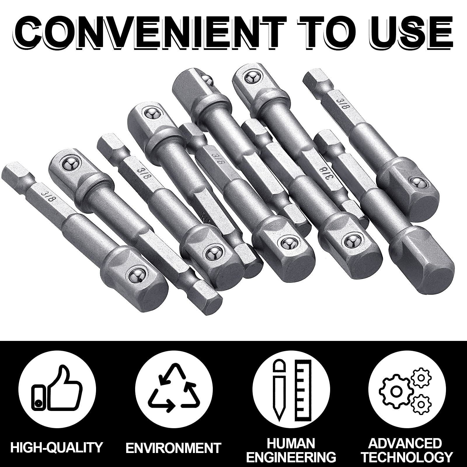 Foto 5 pulgar | Adaptador de Impacto Enchufe Cuadrado para Taladros - Venta Internacional