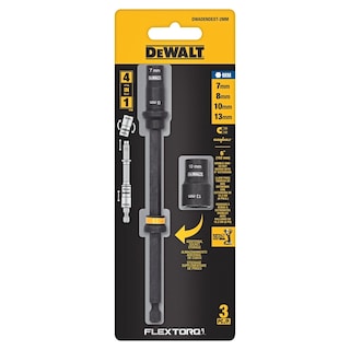 Foto 5 | Set De Enchufes Y Extensiones De Enchufes Dewalt Flextorq De 7 Mm Y 8 Mm - Venta Internacional.