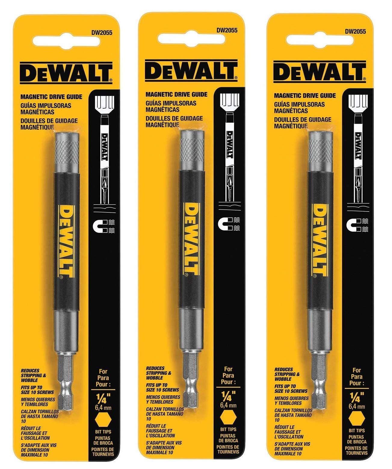 Foto 2 pulgar | Soporte Magnético Para Punta De Broca Dewalt Dw2055 (paquete De 3) - Venta Internacional.