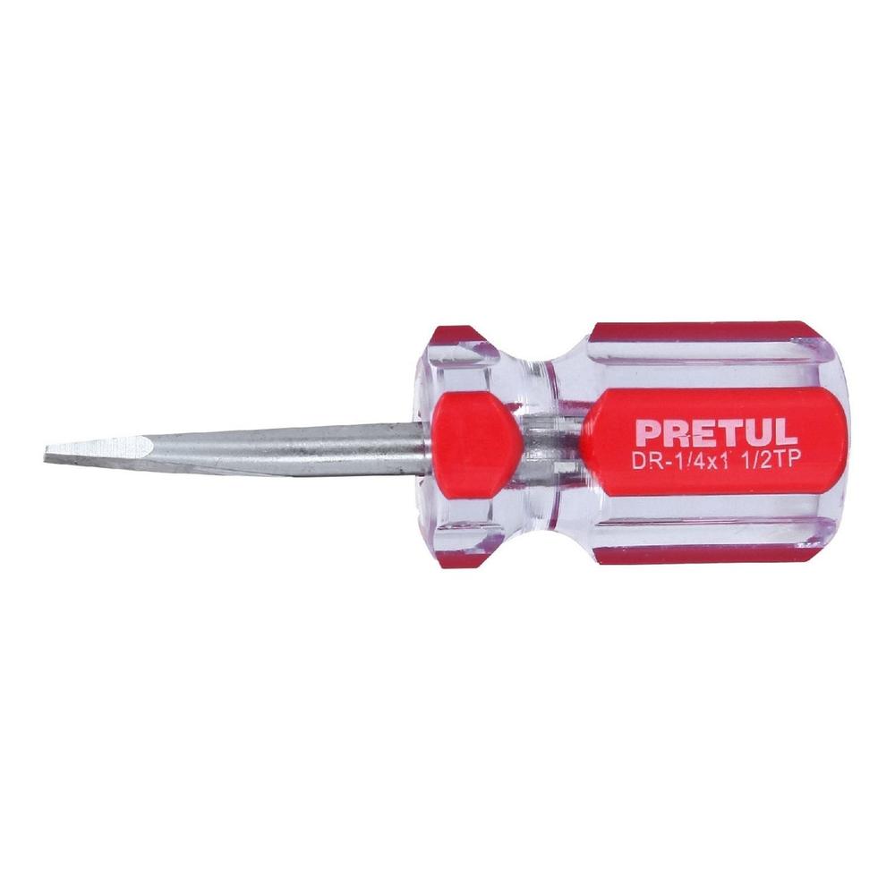 Foto 1 | Desarmador Plano Con Mago De Pvc 1/4 X 1 1/2'' Pretul