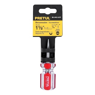 Foto 2 | Desarmador Plano Con Mago De Pvc 1/4 X 1 1/2'' Pretul