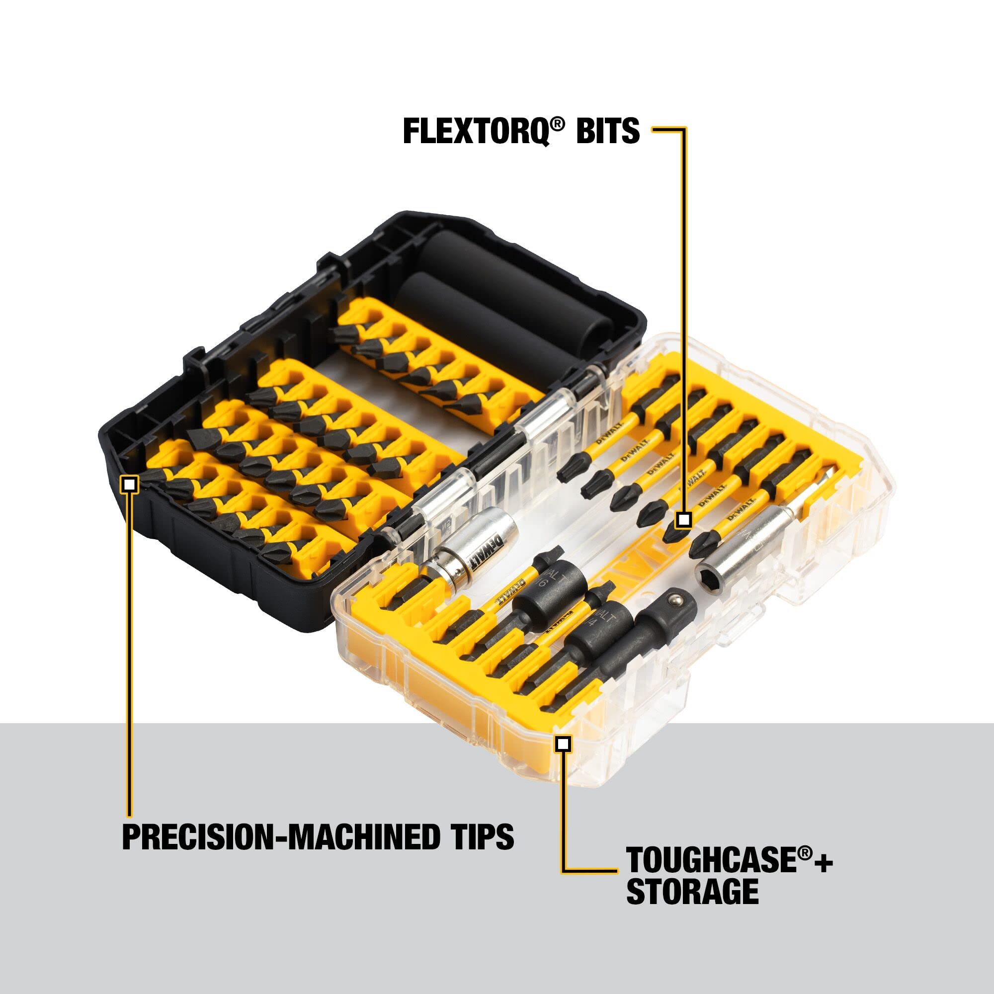 Foto 4 pulgar | Juego De Puntas De Destornillador Dewalt Dwa2ngft40ir Impact Ready  40 Piezas - Venta Internacional.