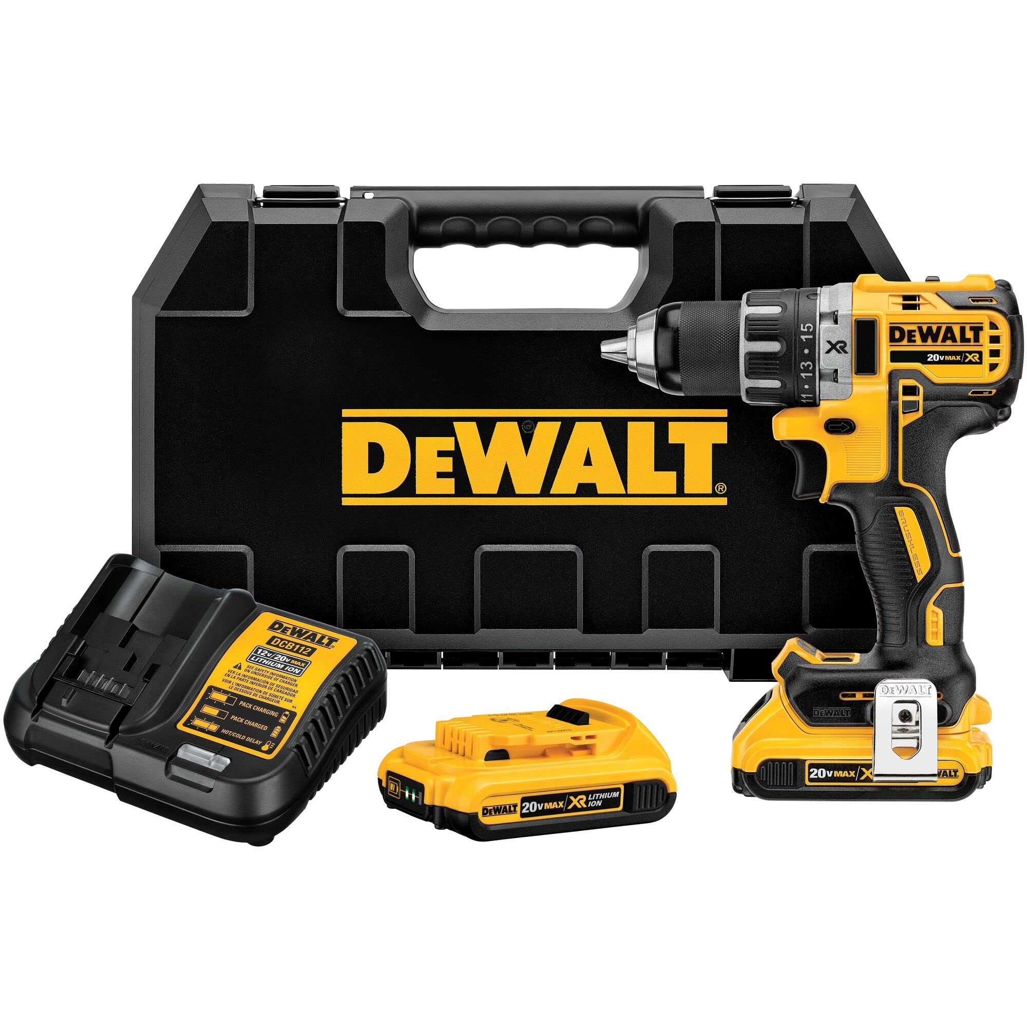 Foto 2 pulgar | Dewalt Kit Taladro Atornillador Brushless 20v Con Baterías Y Cargador 2ah Dcd791d2