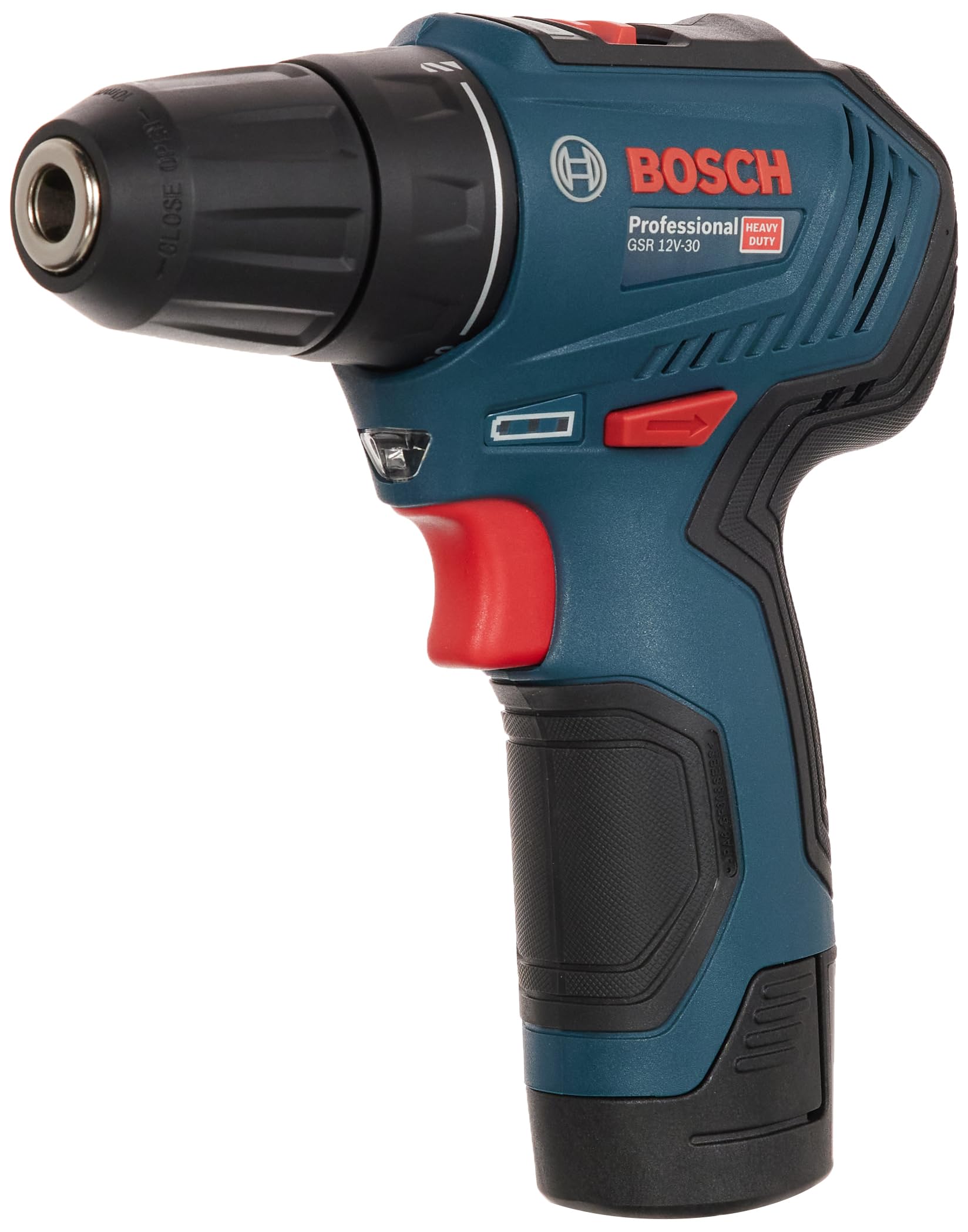 Bosch Professional - Taladro De 12 V-30, Motor Sin Escobillas, Compacto, Sin Cables, 115 Rpm, 12 Voltios, Batería De 2