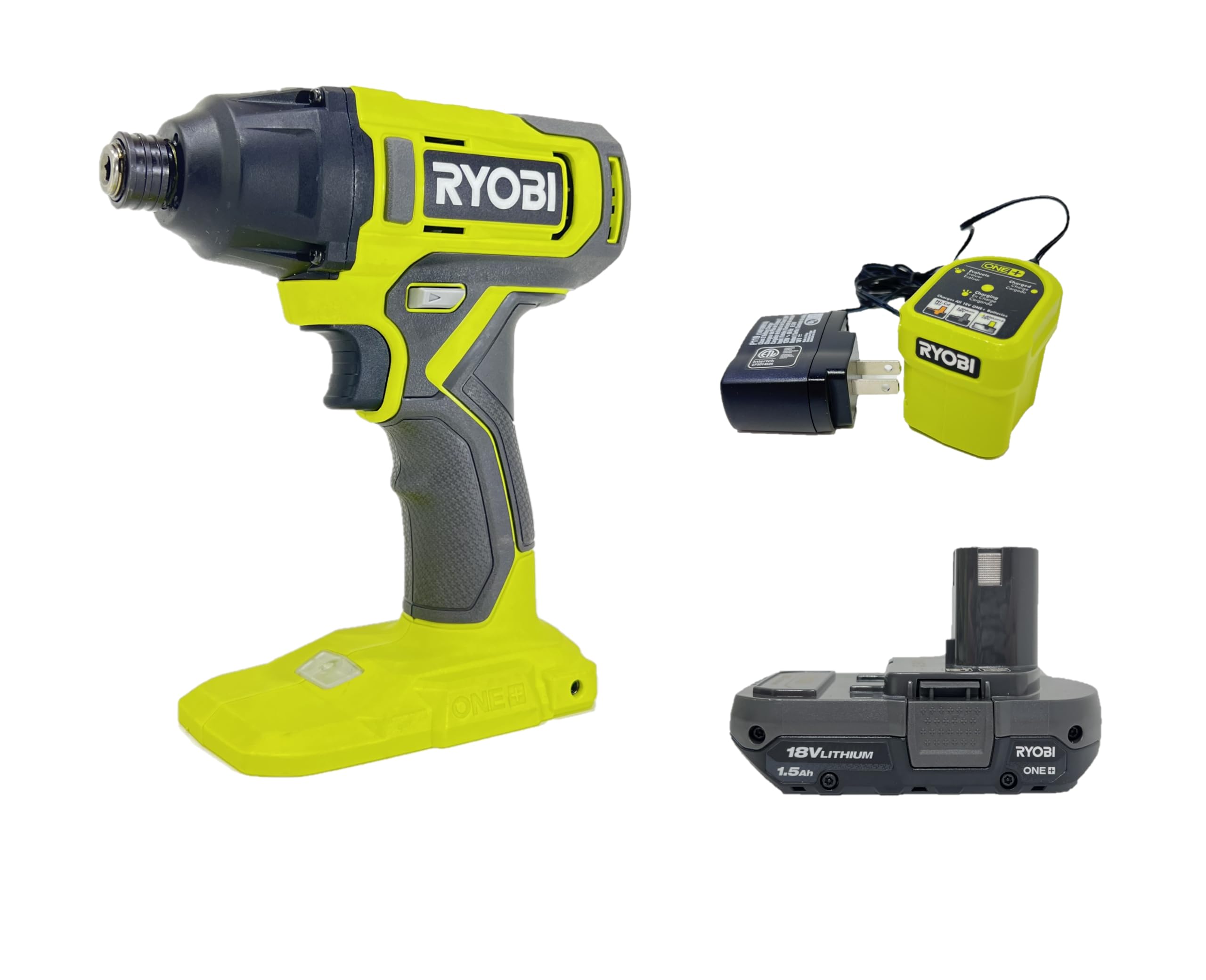 Foto 2 pulgar | Ryobi One+ 18v Inalámbrico 1/4'' Kit De Driver De Impacto Con Batería De 1.5 Ah Y Cargador (p235ak1)