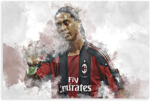 Diy Pintura Diamante Por Kit Futbolista Internacional Ronaldinho (22) 5d Diamond Painting Taladro Completo Diamante Bord