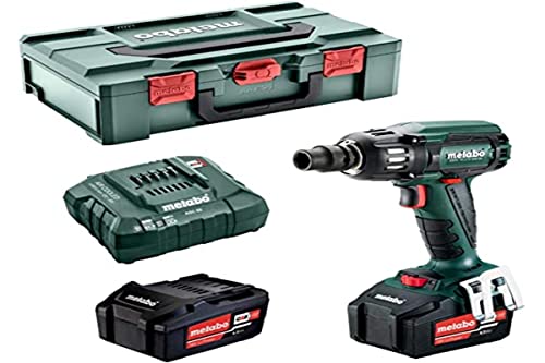 Metabo 602205500 - Atornillador Impacto Motor Sin Escobillas A Batería 18v 2x 4,0ah Li-ion Ssw 18 Ltx 400 Bl 1:2in Con